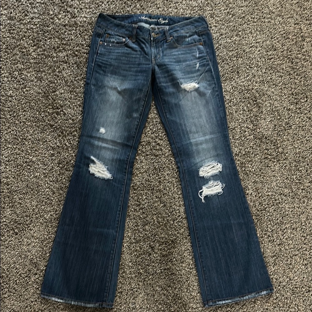 Distressed Blue Women's Jeans